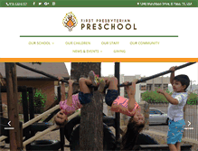 Tablet Screenshot of firstpresbyterianpreschool.com